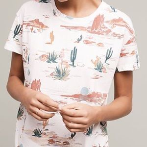 EUC Postage Stamp Wild West Tee